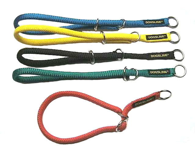 HALSBAND RUND MIT ZUGBEGRENZUNG VON DOGSLINE® HANDGEFERTIGT RUNDFLECHTSEIL MIT KERNMANTEL Ø 10 MM