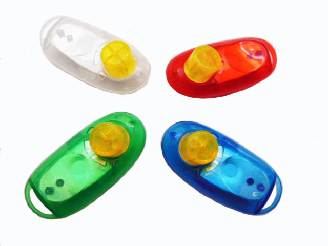 I-CLICKER TRANSPARENT MIT ÖSE UND ROSTFREIER EDELSTAHLZUNGE